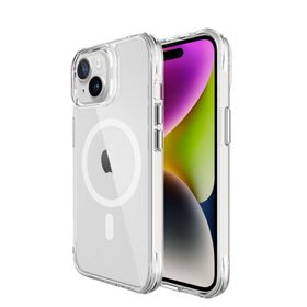 Bix iPhone 15 Magsafe Uyumlu Transparan Şeffaf Güçlü Manyetik Üstün Darbe Koruması Kılıf