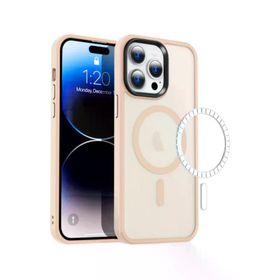 Bix İphone 15 Pro Magsafe Pembe Çizilmez Kılıf