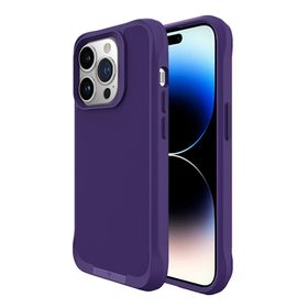 Bix iPhone 15 Pro Max Vortex Magsafe Stand Özellikli 3X Korumalı Mikro Fiber İç Yüzey Koyu Mor Kılıf