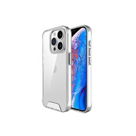 Bix iPhone 15 Pro Nebula Aqua Transparan Ultra Şeffaf Çizilmeye Dayanıklı Tam Kapsamlı Koruma Kılıf