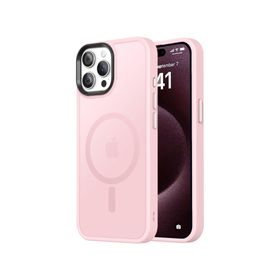 Bix iPhone 15 Pro Pure Rainbow Pembe Çizilmeye Dayanıklı Darbe Emici Renk Geçişli Şeffaf Kılıf