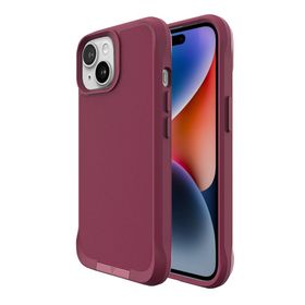 Bix iPhone 15 Vortex Magsafe Stand Özellikli 3X Korumalı Mikro Fiber İç Yüzey Kırmızı Kılıf