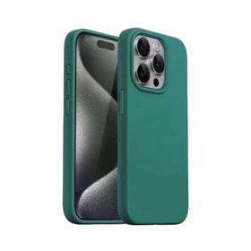 Bix İphone 15 Yeşil Magsafe Silikon Kılıf