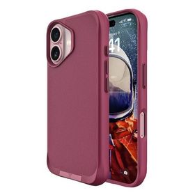 Bix iPhone 16 Plus Vortex Magsafe Stand Özellikli 3X Korumalı Mikro Fiber İç Yüzey Kırmızı Kılıf