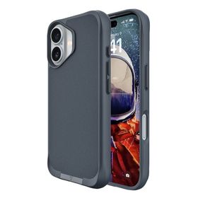 Bix iPhone 16 Plus Vortex Magsafe Stand Özellikli 3X Korumalı Mikro Fiber İç Yüzey Lacivert Kılıf