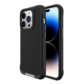 Bix iPhone 16 Plus Vortex Magsafe Stand Özellikli 3X Korumalı Mikro Fiber İç Yüzey Siyah Kılıf