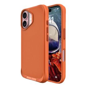 Bix iPhone 16 Plus Vortex Magsafe Stand Özellikli 3X Korumalı Mikro Fiber İç Yüzey Turuncu Kılıf