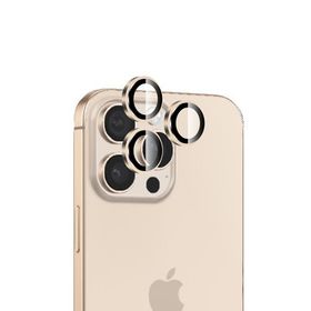 Bix iPhone 16 Pro / 16 Pro Max Safir 3D Kamera Camı 9H Premium Desert Titanyum Lens Koruyucu