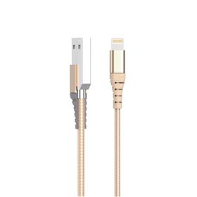 Bix iPhone İçin Altın Ultra Güçlendirilmiş MFI Lightning Şarj Kablosu
