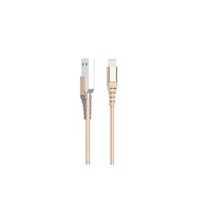 Bix iPhone İçin Altın Ultra Güçlendirilmiş MFI Lightning Şarj Kablosu