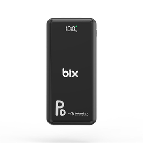 Bix PB101-PD Siyah 18 W Üç Çıkışlı PD QC 3.0 10000 Mah Powerbank