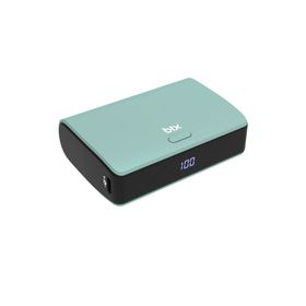 Bix PB106 10000 mAh PD20W Type-C USB-A SCP 22.5W Çift Çıkışlı LED Göstergeli Cep Boy Mini Yeşil Powerbank
