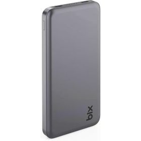 Bix PB113 10000 mAh PD 20W Çift USB-C Portlu Koyu Gri Hızlı Şarj Destekli Dayanıklı Metal Powerbank