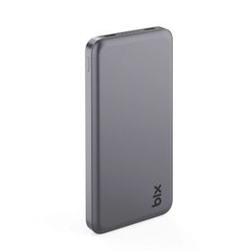 Bix PB113 10000 mAh PD 20W Çift USB-C Portlu Koyu Gri Hızlı Şarj Destekli Dayanıklı Metal Powerbank