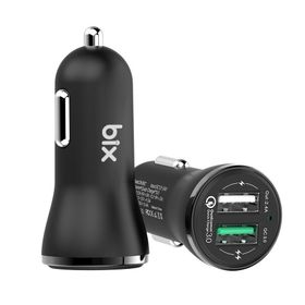 Bix Qualcomm BX-2UA Siyah 3.0 Akıllı Hızlı Araç Şarjı