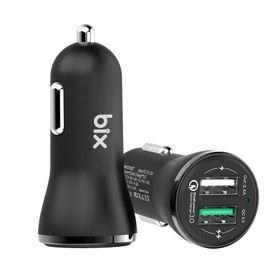 Bix Qualcomm BX-2UA Siyah 3.0 Akıllı Hızlı Araç Şarjı