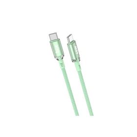 Bix T3CC-BK 60 Watt Yeşil Type-C Örgülü Şarj Kablosu