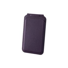 Bix TMW2 iPhone Koyu Mor Magsafe Manyetik Deri Kartlık Katlanabilir Standlı Cüzdan