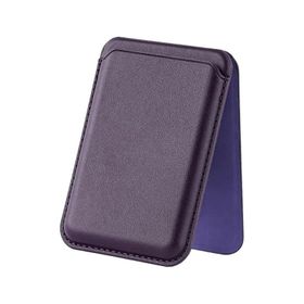 Bix TMW4 iPhone Kiraz Moru Magsafe Manyetik Kartlık Standlı Katlanabilir Uyumlu Deri Cüzdan