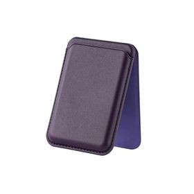 Bix TMW4 iPhone Kiraz Moru Magsafe Manyetik Kartlık Standlı Katlanabilir Uyumlu Deri Cüzdan
