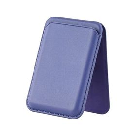 Bix TMW4 iPhone Mor Magsafe Manyetik Kartlık Standlı Katlanabilir Uyumlu Deri Cüzdan