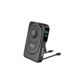 Bix TPB16 10000 mAh 20W PD Hızlı Şarj ve 15W MagSafe Siyah OLED Ekranlı Manyetik Kablosuz Powerbank
