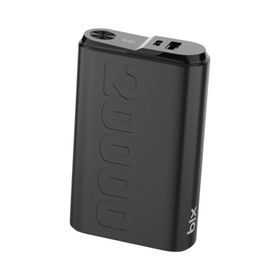 Bix TPB24 20000 mAh PD 20W USB-C USB-A QC 3.0 22.5W Siyah Süper Hızlı Şarj Destekli Dijital Ekranlı Mini Powerbank