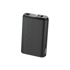 Bix TPB24 20000 mAh PD 20W USB-C USB-A QC 3.0 22.5W Siyah Süper Hızlı Şarj Destekli Dijital Ekranlı Mini Powerbank