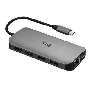 Bix Type-C Kart Okuyucu HDMI Ethernet USB Dönüştürücü