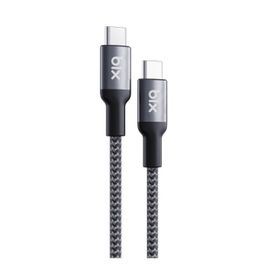 Bix Type-C To 240W Örgülü 1.8 m Siyah Şarj ve Data Kablosu