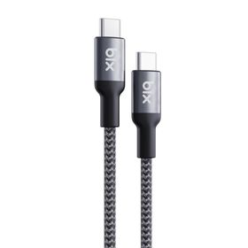 Bix Type-C to Type-C 240W 480 Mbps Metal Başlıklı Örgülü 1.8 mt Şarj ve Data Kablosu