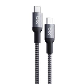 Bix Type-C to Type-C 240W 480 Mbps Metal Başlıklı Örgülü 1.8 mt Şarj ve Data Kablosu