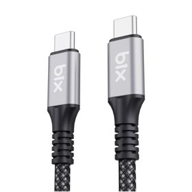 Bix USB4 Thunderbolt 3/4 USB-C 240W 40 Gbps 8K 60 Hz UHD 1 mt Hızlı Şarj Data ve Görüntü Aktarım Kablosu