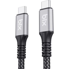 Bix USB4 Thunderbolt 3/4 USB-C 240W 40 Gbps 8K 60 Hz UHD 1 mt Hızlı Şarj Data ve Görüntü Aktarım Kablosu