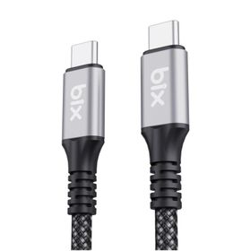 Bix USB4 Thunderbolt 3/4 USB-C 240W 40 Gbps 8K 60 Hz UHD 1 mt Hızlı Şarj Data ve Görüntü Aktarım Kablosu