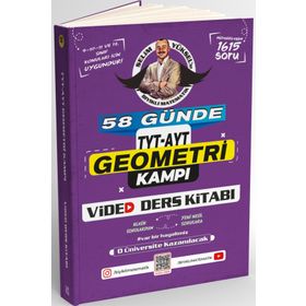 Bıyıklı Matematik 58 Günde TYT AYT Geometri Kampı Video Ders Kitabı