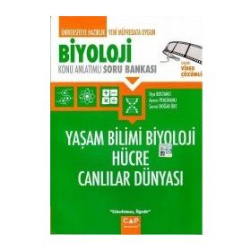 Biyoloji Yaşam Bilimi Biyoloji Hücre Canlıların Dünyası Konu Anlatımlı Soru Bankası - Çap Yayınları