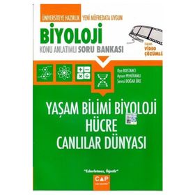 Biyoloji Yaşam Bilimi Biyoloji Hücre Canlıların Dünyası Konu Anlatımlı Soru Bankası - Çap Yayınları