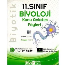 Biyotik Yayınları 11. Sınıf Biyoloji Konu Anlatım Föyleri