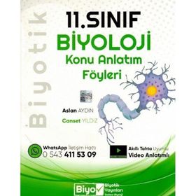 Biyotik Yayınları 11. Sınıf Biyoloji Konu Anlatım Föyleri