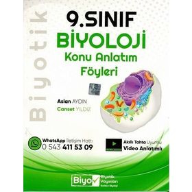 Biyotik Yayınları 9. Sınıf Biyoloji Konu Anlatım Föyleri