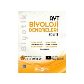 Biyotik Yayınları AYT Biyoloji Biyotik 30x13 Denemeleri