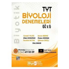 Biyotik Yayınları TYT Biyoloji 60x6 Denemeleri