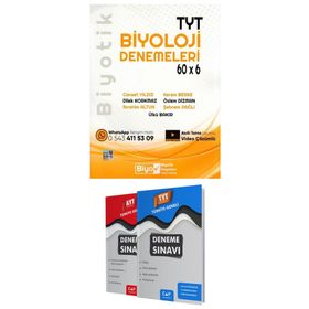 Biyotik Yayınları TYT Biyoloji 60x6 Denemeleri
