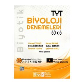 Biyotik Yayınları TYT Biyoloji Biyotik 60x6 Deneme