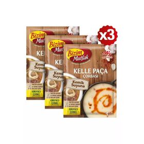 Bizim Mutfak 65 gr Kemik Suyuna Kelle Paça Çorbası (3 adet)
