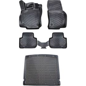 Bizymo Audi Q3 Sportback 2021+ 3D Siyah Paspas ve Bagaj Havuzu