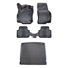 Bizymo Audi Q3 Sportback 2021+ 3D Siyah Paspas ve Bagaj Havuzu