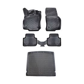 Bizymo Audi Q3 Sportback 2021+ 3D Siyah Paspas ve Bagaj Havuzu