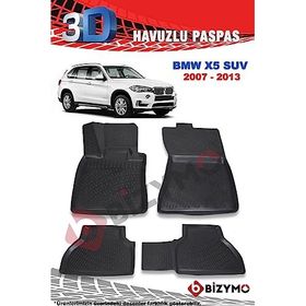 Bizymo BMW X6 2008-2014 3D Havuzlu Paspas Takımı
